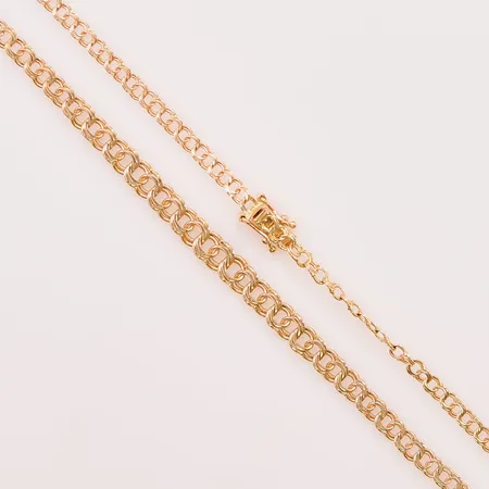 Collier Bismarck, 41cm, bredd:3-5mm, 18K 7,9g.