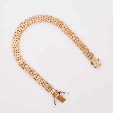 Armband korridorlänk, 20cm, bredd:7mm, 18K 24,5g.