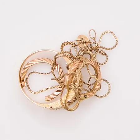 Diverse guld, defekt, 14K 6,3g.