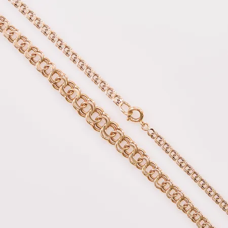 Collier Bismarck, 46cm, bredd:3-7mm, 18K 10,9g.