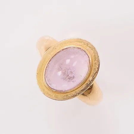 Ring, Ø18, bredd:16mm, ametist, 18K 6,1g.