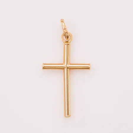 Hänge "kors", 30mm, 18K 1,5g.