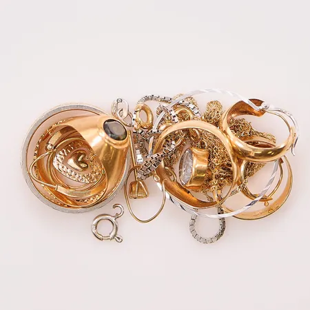 Diverse guld, defekt, 18K 22,6g.
