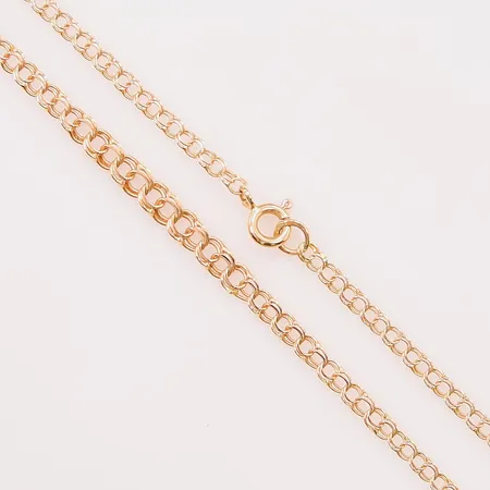 Collier Bismarck, 42cm, bredd:3-4mm, 18K 4,6g.
