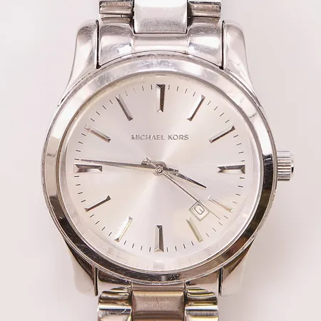 Herrur Michael Kors, 37mm, stål, quartz, naggat glas, repig länk, nytt batteri.