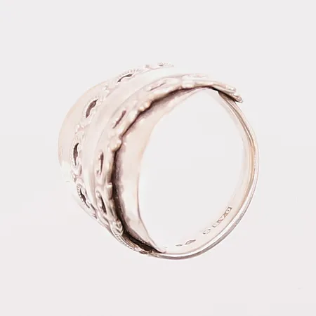 Ring, Ø19, bredd:25mm, 830/1000 Silver 8,1g.