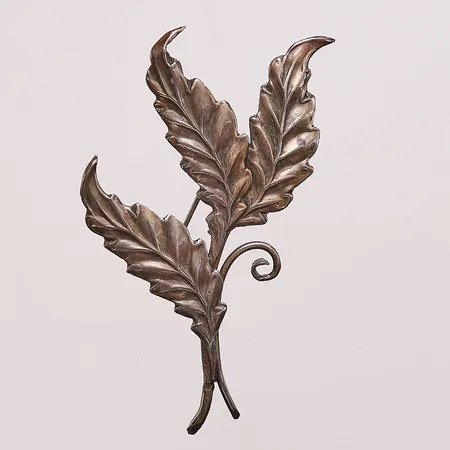 Brosch "löv", 80mm, 830/1000 Silver 8,3g.