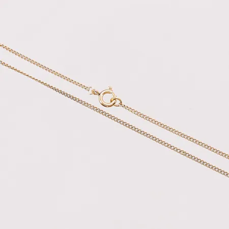 Kedja, 46cm, bredd:1mm, 18K 3,9g.