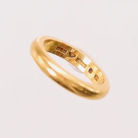 Ring, Ø16¼, gravyr, 23K 7,2g.