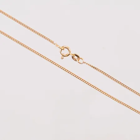 Kedja pansar, 42cm, bredd:1mm, 18K 3,5g.