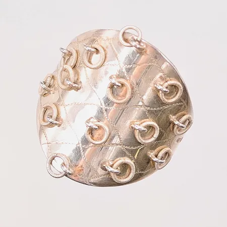Servettring, lappdesign, gravyr, 830/1000 Silver 23,1g.