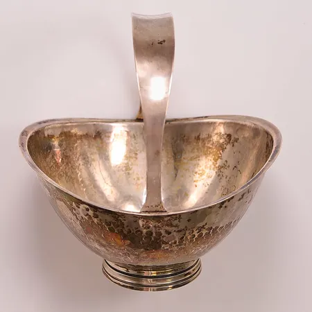 Skål, Löfman, höjd ca 10cm, MGAB, 830/1000 Silver 99,3g.