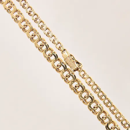 Collier doserad Bismarck, längd: 44cm, bredd: 4,2-6,5mm, 18K  Vikt: 20,8 g