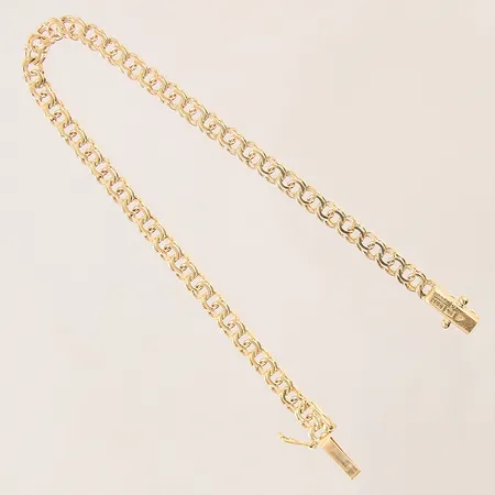 Armband Bismarck, längd 19cm, bredd 4mm, 18K Vikt: 6,1 g