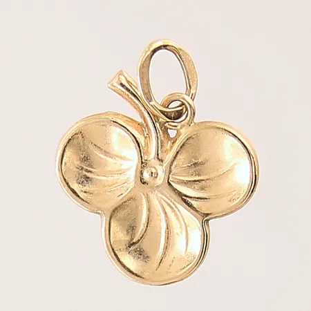 Hänge Klöver, 14x13mm, 18K  Vikt: 0,4 g