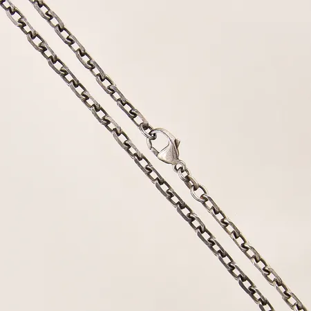Kedja Ankar, längd 70cm, bredd 4mm, oxiderad, silver 925/1000 Vikt: 22,9 g