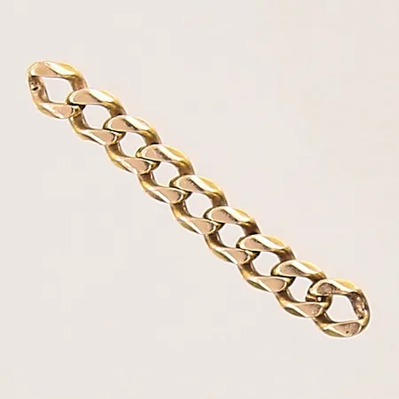 Länkdel Pansar, längd 3cm, bredd 4mm, ostämplad, 14K Vikt: 1,2 g