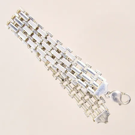 Armband Korridor, längd 20cm, bredd 18mm, silver 925/1000 Vikt: 34,9 g