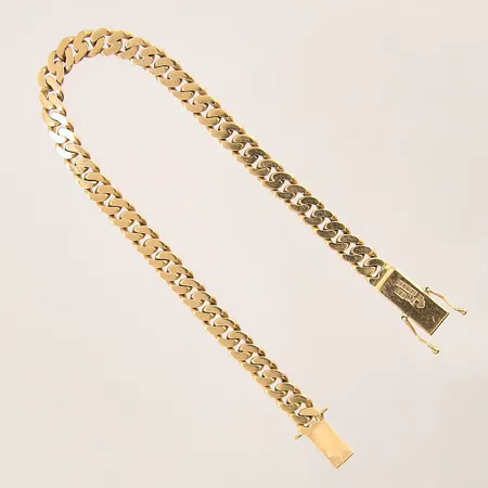 Armband Pansar, platta, längd 18,5cm, bredd 5,5mm, Dahlgren & Co, 18K  Vikt: 14,8 g