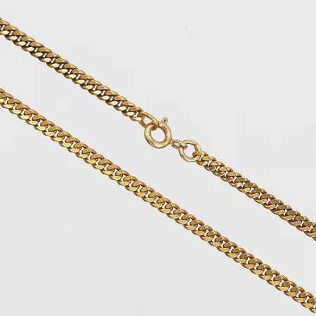 Kedja, Pansar, längd: 71 cm, bredd: 3 mm, 18K guld. Vikt: 30,6 g