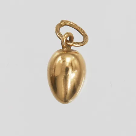 Hänge, höjd inkl. ögla: 14 mm, bredd: 6 mm, 18K guld. Vikt: 2 g