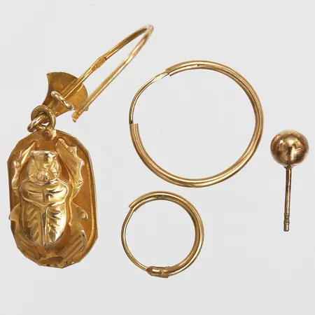 Diverse guld, 18K guld. Vikt: 3,2 g