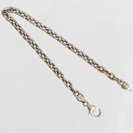 Armband, Ankarlänk, längd: 19,5cm, bredd: 4 mm, 18K vitguld. Vikt: 6,1 g