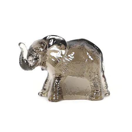 Figurin, Elefant, World Wildlife Fund, 1981, limited to an edition of eight thousand, Paul Hoff för Kosta Sweden, glas, höjd: ca 9cm. Skickas med paket.