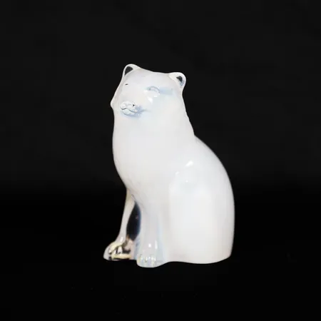Figurin, Varg, World Wildlife Fund, 1980, limited to an edition of eight thousand, Paul Hoff för Kosta Sweden, glas, höjd: ca 11,5cm. Skickas med paket.