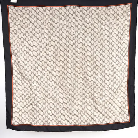 Scarf, Gucci, GG Bee Scarf, siden, 85 x 85 cm, smärre tråddragning, kvitto från NK Göteborg 2020.