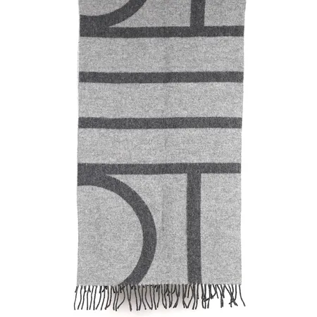 Halsduk, Toteme, Monogram Jacquard Wool Scarf, 180 x 50 cm, ull, kvitto NK 2023.