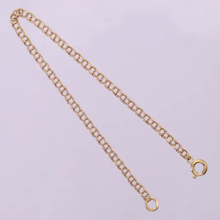 Armband Bismarck, längd 17cm, bredd 3mm, 18K.  Vikt: 2 g
