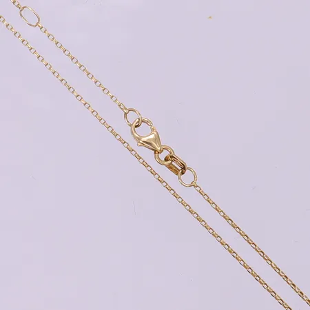 Kedja Ankar, längd 43,5-46cm, bredd 0,9mm, 18K.  Vikt: 1,9 g
