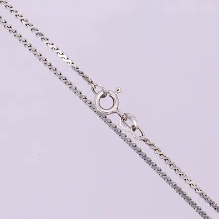 Kedja, längd 38cm, bredd 1,6mm, silver 925/1000.  Vikt: 3,1 g