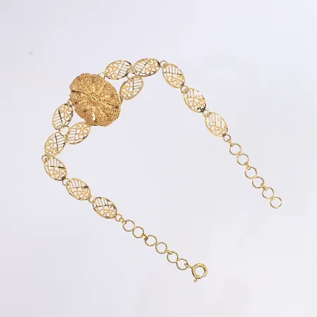 Armband, 19cm, bredd 4-20mm, 21K Vikt: 6,6 g