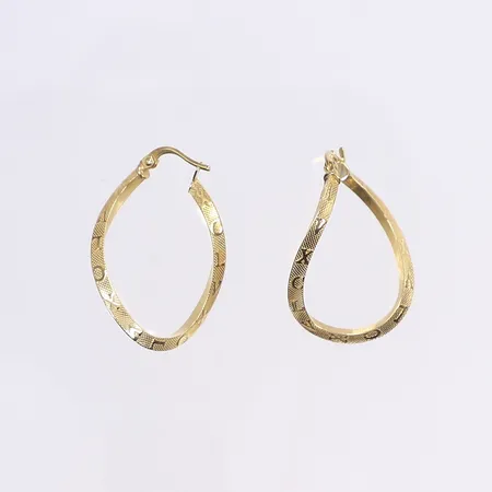 Ett par örhängen, 28mm, 18K Vikt: 2,6 g
