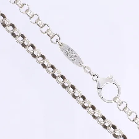 Halskedja, 45cm, bredd 6mm, tillv. Scoop, silver 925/1000 Vikt: 31,6 g