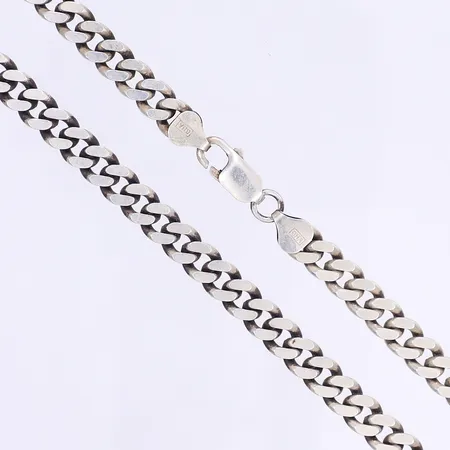 Halskedja pansar, 46cm, bredd 7mm, silver 925/1000 Vikt: 50,4 g