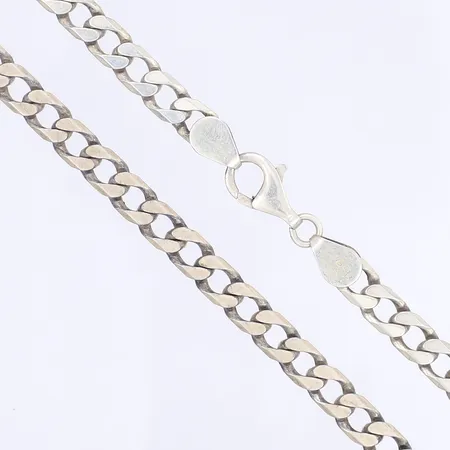 Halskedja pansar, 53cm, bredd 7mm, silver 925/1000 Vikt: 41,4 g