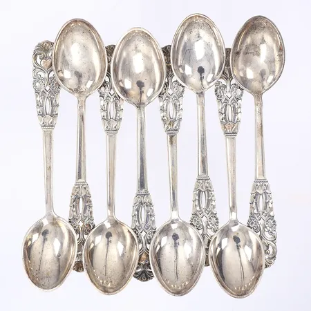 8 teskedar, 11,5cm, silver 830/1000 Vikt: 110,7 g