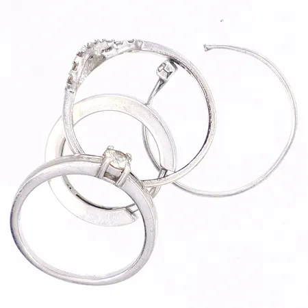 Diverse silver, udda/defekt, silver 925/1000 Vikt: 5,8 g