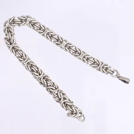 Armband, kejsarlänk, 21cm, bredd 8mm, silver 925/1000 Vikt: 52,4 g