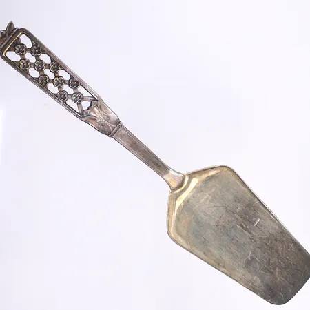 Tårtspade, modell princess, 21cm, oxiderad, silver 830/1000 Vikt: 53,8 g