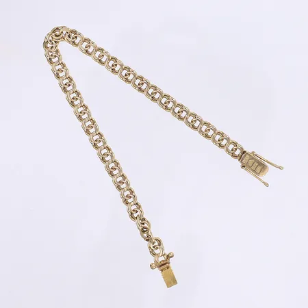 Armband Bismarck, 19cm, bredd 5mm, 18K Vikt: 12,1 g