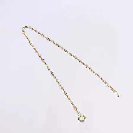 Armband Singapore, 18,5cm, bredd 1,5mm, 14K Vikt: 1,2 g