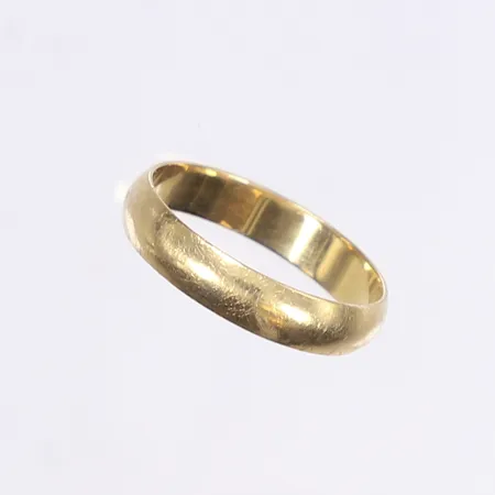 Ring, slät, stl 21½, bredd 5mm, repig, 14K Vikt: 5,1 g