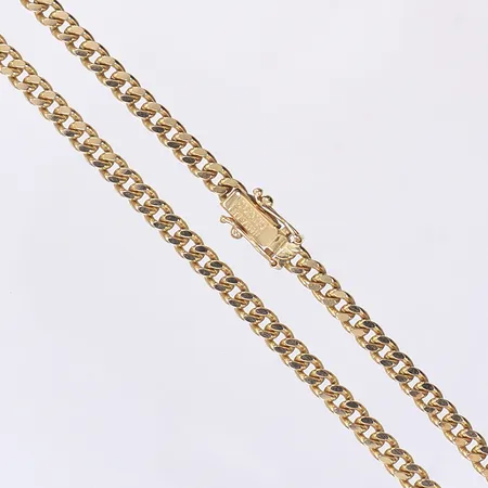 Halskedja pansar, 45,5cm, bredd 3,5mm, 18K Vikt: 25 g
