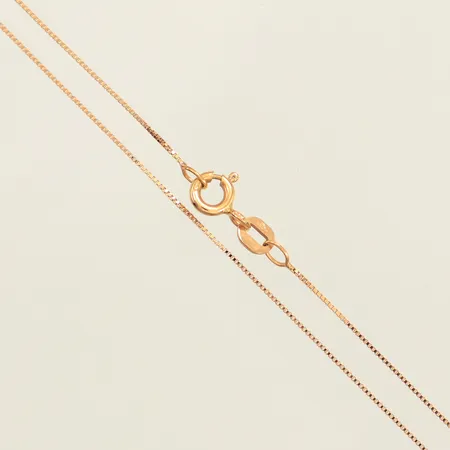 Kedja Venezia, längd 36,5cm, bredd 0,6mm, Guldfynd, 18K Vikt: 1 g