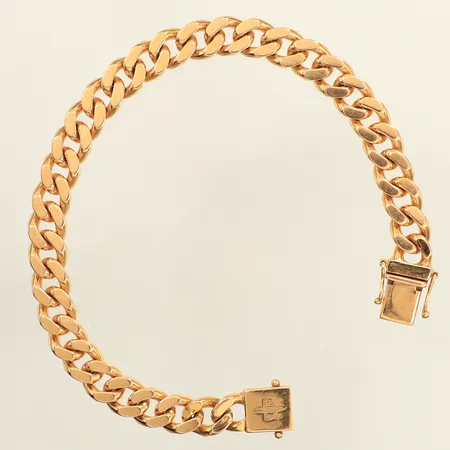 Armband Pansar, längd 19,5cm, bredd 7,7mm, Balestra, 18K  Vikt: 41,7 g