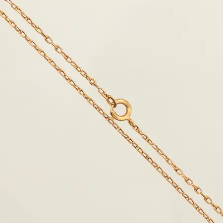 Kedja Ankar, längd 40cm, bredd 1,5mm, trögt lås, 18K  Vikt: 3,2 g